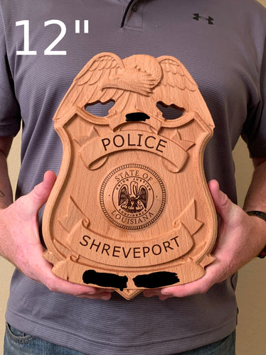Police badge 3D Custom carving