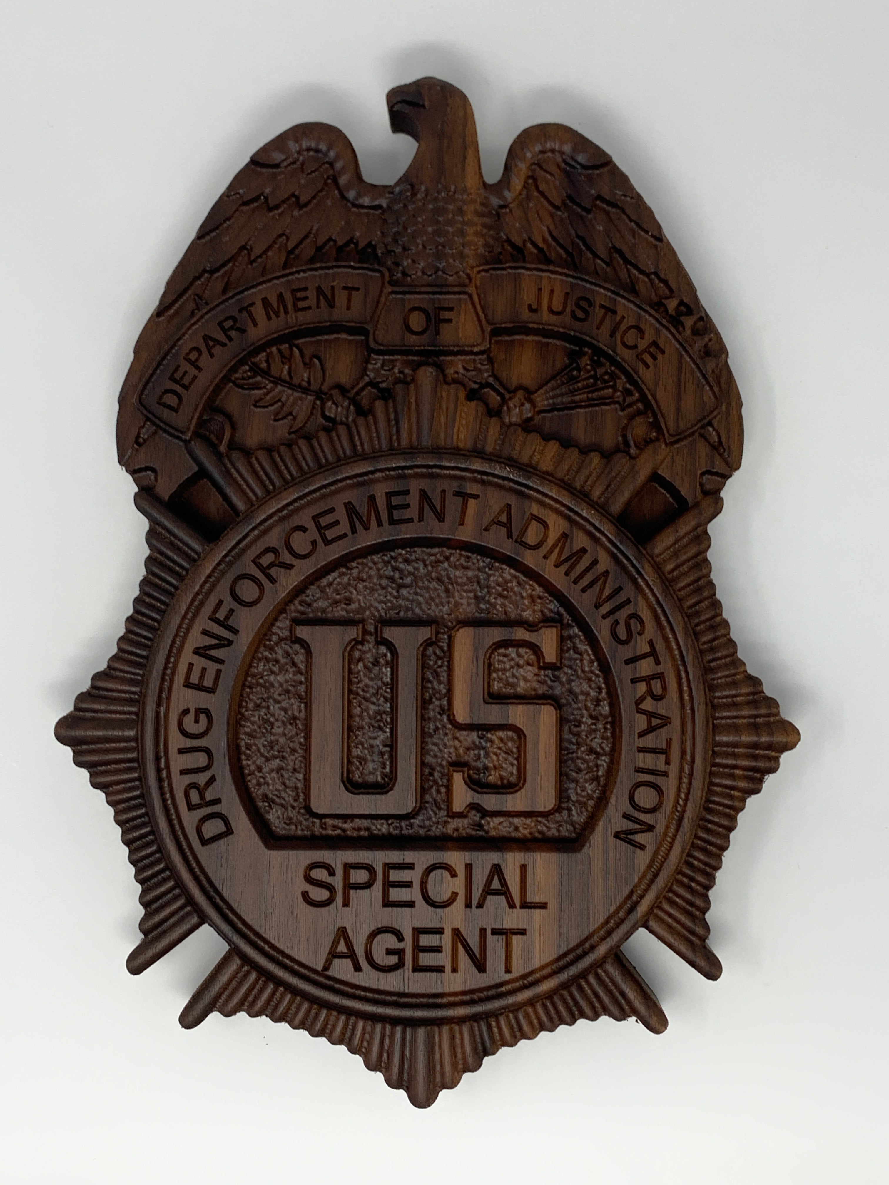 3D Diplomatic Security Badge carving – Moore Signs & Designs