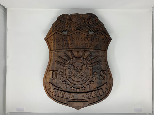 3D Homeland Security Badge Custom carving