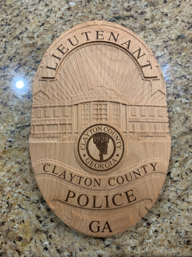 Georgia police plaque